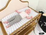 Changing Pad Cover – Premium Baby Changing Pad Covers 4 Pack – Boy or Girl Changing Pad Cover – Pure Jersey Machine Washable Grey and White Changing Table Cover – Diaper Changing Pad Cover Sheets - Image 2